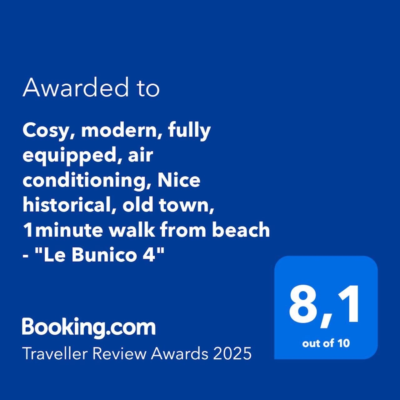 Cosy, Modern, Fully Equipped, Air Conditioning, Nice Historical, Old Town, 1Minute Walk From Beach - "Le Bunico 4" Eksteriør bilde